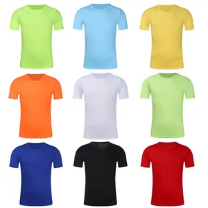 Quick Dry 100% Polyester t shirts china cheap price $1.2 custom printed logo tshirts Mens in bulk plain Custom T Shirt