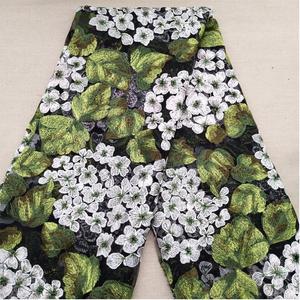 Thiết Kế Mới 100% <span class=keywords><strong>Polyester</strong></span> Đa-Màu Hoa Lưới Mới Mô Hình Thêu Vải - Product Image 2