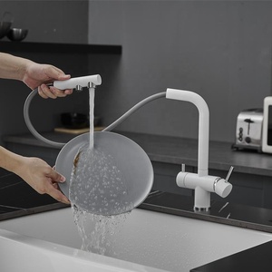 <span class=keywords><strong>Rubinetto</strong></span> da Cucina a 2 Funzioni con Doccetta Estraibile, Miscelatore per <span class=keywords><strong>Acqua</strong></span> Potabile e Purificata, <span class=keywords><strong>Rubinetto</strong></span> per Lavello a 3 Vie - Product Image 4