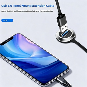 <span class=keywords><strong>Cavo</strong></span> <span class=keywords><strong>USB</strong></span> 3.0 Tipo D <span class=keywords><strong>Maschio</strong></span>-<span class=keywords><strong>Maschio</strong></span>/<span class=keywords><strong>Maschio</strong></span>-<span class=keywords><strong>Femmina</strong></span> Impermeabile in PVC per Yacht, Pannelli Strumenti Moto e Uso Automobilistico - Product Image 3