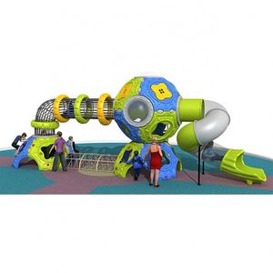 Customized Popular Kids <b>Plastic</b> Outdoor Playground Climbing Net Tube <b>Slide</b> for Amusement Park - Product Image 2