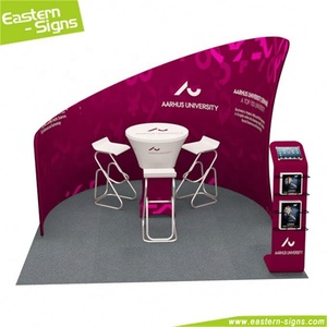 De gama <span class=keywords><strong>alta</strong></span> de aluminio, tela de tensión publicidad ligera exposición pantalla booth constructor - Product Image 1