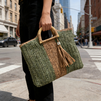 Sacs fourre-tout en paille de papier tressée à la main, grande capacité, luxe, écologiques et durables, nouvelle collection, sacs à main pour femmes, vente en gros d'usine