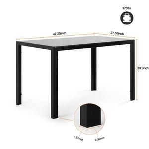 Juego de mesa de comedor moderno para el hogar, piedra sinterizada ensamblada y mármol para el hogar, la barra y la Oficina - Product Image 1