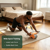 Rodillo Abdominal para Esculpir el Cuerpo, con Rebote Automático, Herramienta para Ejercicios en Casa, para Adelgazar la Cintura y la Pérdida de Grasa Abdominal