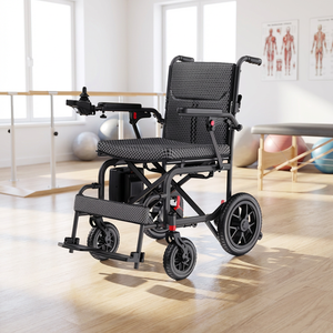 Silla de Ruedas Eléctrica con Reposapiés Ajustable, Batería Extraíble de 24V para Pacientes en Centros de Rehabilitación, Grado Médico Diario, TUV - Product Image 1