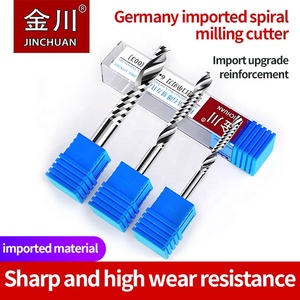 Fresa de carburo en espiral personalizable para madera acrílica PVC PMMA MDF Single 3 4 6mm Fresa de extremo de flauta Brocas de enrutador de corte ODM OEM - Product Image 3
