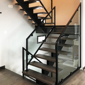 Système de garde-corps en verre en U en aluminium | <span class=keywords><strong>Balustrade</strong></span> intérieure en verre trempé pour bords de <span class=keywords><strong>mezzanine</strong></span> et de loft - Product Image 2