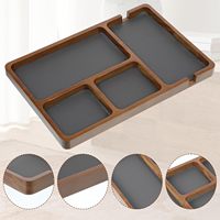 Comptoir rustique bois de santal noir attraper tous les plateaux plateau de valet portefeuille plateaux organisateur pour table de chevet rangement de bureau