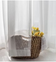 Rideaux en tissu transparent blanc de qualité naturelle, fournis directement par l'usine