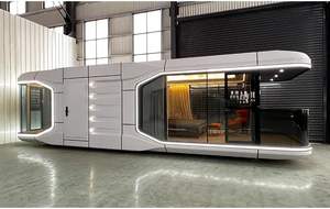 İnternet Ünlüsü Hareketli Uzay Kapsülü Evler Modüler Tasarım Yatak Odalı Mutfaklı Küçük Ev Depodan İlham Alınmıştır - Product Image 2