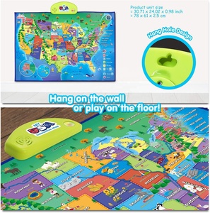 I-Poster My USA Mapa interactivo Educativo Smart Talking US Poster Juguete para niños - Product Image 2
