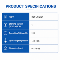 Compteur de coups de foudre 0-9999 à affichage LCD 4 chiffres, compteur de décharge de courant pour équipement de protection contre les surtensions électriques