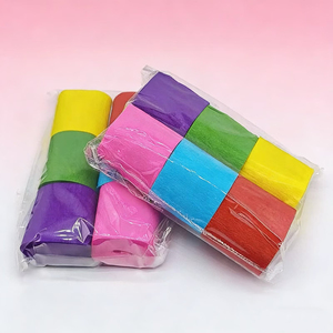 Papier crépon sûr pour la salle de classe, lot en vrac, non toxique, facile à découper, pour les cours d'art et d'artisanat pour enfants et la décoration d'événements scolaires - Product Image 1