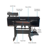 Impresora UV DTF 3T-U703 3/4 con cabezales de impresión, impresora de inyección de tinta para impresión de pegatinas de película UV DTF para vidrio, plástico, madera, cajas de regalo