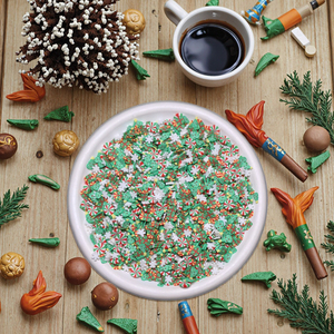 500g de décorations <span class=keywords><strong>en</strong></span> argile MINGLI durables pour Noël, idéales pour la décoration intérieure, les cartes DIY <span class=keywords><strong>en</strong></span> résine, le scrapbooking et les loisirs créatifs avec slime - Product Image 4