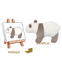 Boneka Plush Super Lembut Custom dengan Bordir