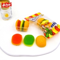 Fruity Hamburger Soft Chewy Candy in Blister Packaging with Bag Accessory