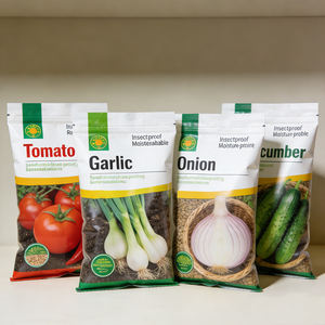 Emballage imprimé pour sachets de graines, échantillon gratuit d'usine, sac en plastique biodégradable, fermeture éclair, emballage étanche à l'humidité, toutes sortes de graines - Product Image 3