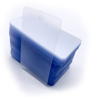 Cartes de visite personnalisées de haute qualité, impression CMYK, imperméables, en PVC transparent, cartes d'affaires en plastique transparent