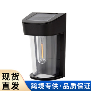 Lampe murale solaire d'extérieur, lumière de jardin, étanche IP65, LED COB, forme cylindrique, éclairage d'ambiance pour la décoration de la cour et de la clôture - Product Image 3