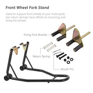 Nouveau support de moto combiné 500 lb avec leviers de roue et supports de paddock à bobines pour bras oscillant avant et arrière, pour motos sportives - Product Image 4