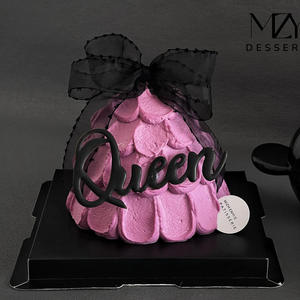 Venta caliente acrílico pastel Toppers My Queen Feliz cumpleaños fiesta decoraciones para Navidad graduación Halloween Año Nuevo - Product Image 2