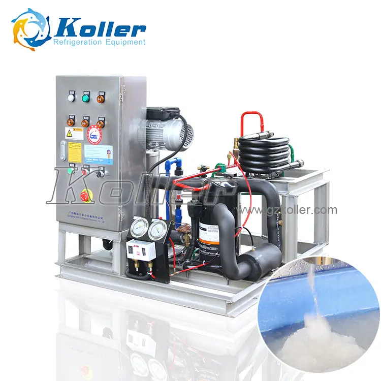 Koller 1 Tonne Machine a Glace Liquide pour Le Nettoyage Du Poisson、Des Fruits de Mer Et Des Tuyaux SF10