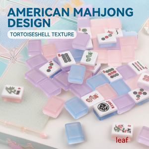 Fichas de Mahjong Acrílicas Modernas de Lujo Personalizadas, Acabado Mate, 30x23x13mm, Uso en Interiores, Impresión de Logotipo Personalizado para Juegos de Mesa Promocionales - Product Image 1