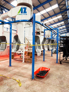 Máquina de pintura electrostática de pintura automática de fácil funcionamiento, línea de recubrimiento en polvo a la venta con compresor de aire de tornillo - Product Image 5