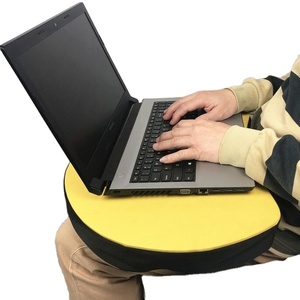 โต๊ะแล็ปท็อปสำหรับเด็กแบบถอดได้อเนกประสงค์ถาดรองนั่งพร้อมเบาะ48x35x8cm พลาสติกทำจากไม้ - Product Image 1