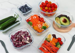 <b>Kitchen</b>&Housewares Customized High Borosilicate Mini Glass Box Lunch Food Container Locking Lid Airtight <b>Label</b> Baby Crisper - Product Image 4