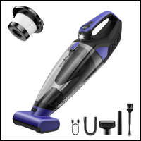 Aspirateur sans fil portatif pour le detailing automobile avec filtre HEPA et lumière LED