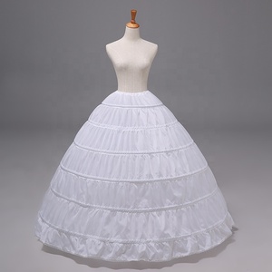 Fourniture directe d'usine grand auvent Six robe de mariée en acier sans fil jupe doublure jupons jupons de qualité pour soutenir les mariées - Product Image 1