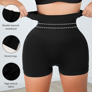 Culotte gainante taille haute noire avec fonction de lifting des fesses et design ajouré pour <span class=keywords><strong>femme</strong></span> - Product Image 2