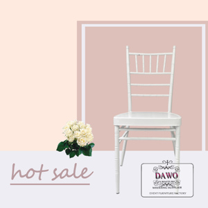 Sillas de hierro blancas para banquetes, sillas apilables modernas para boda, hotel, restaurante, Chiavari - Product Image 1