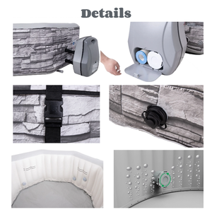 <span class=keywords><strong>Spa</strong></span> gonflable octogonal personnalisé pour 5 personnes, en PVC laminé, pour extérieur, hors sol, avec pompe externe - Product Image 4