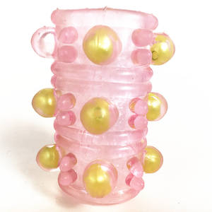 Erkekler için Penis halkaları prezervatif boncuk Penis büyütme kollu yetişkinler için kauçuk seks oyuncakları gecikmeli boşalma vajina stimülatörü - Product Image 6