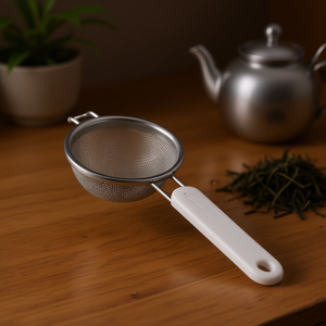 Passoire à thé MetalTex en acier inoxydable à mailles fines avec poignée pour infuser et filtrer - Product Image 3