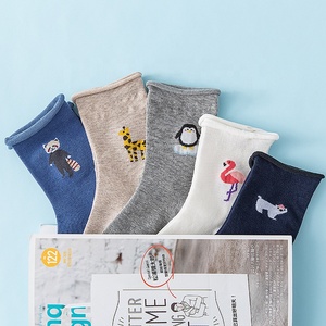 Lady Flamingo Vớ Sườn Hàng Đầu Trong Kho Vớ Cotton Phụ Nữ Màu Sắc Sống Động Vớ - Product Image 2