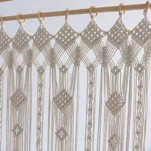Tenda a mano ecologica in stile etnico in stile Art déco per la casa in corda di cotone intrecciata arazzo - Product Image 4