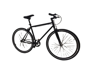 Bicicleta de Piñón Fijo 700c - Cuadro de Acero Ligero de Una Velocidad para Ciclismo Urbano, Totalmente Resistente a Impactos, para una Conducción Suave en la Ciudad, Cuadro de Acero de Alto Carbono - Product Image 2