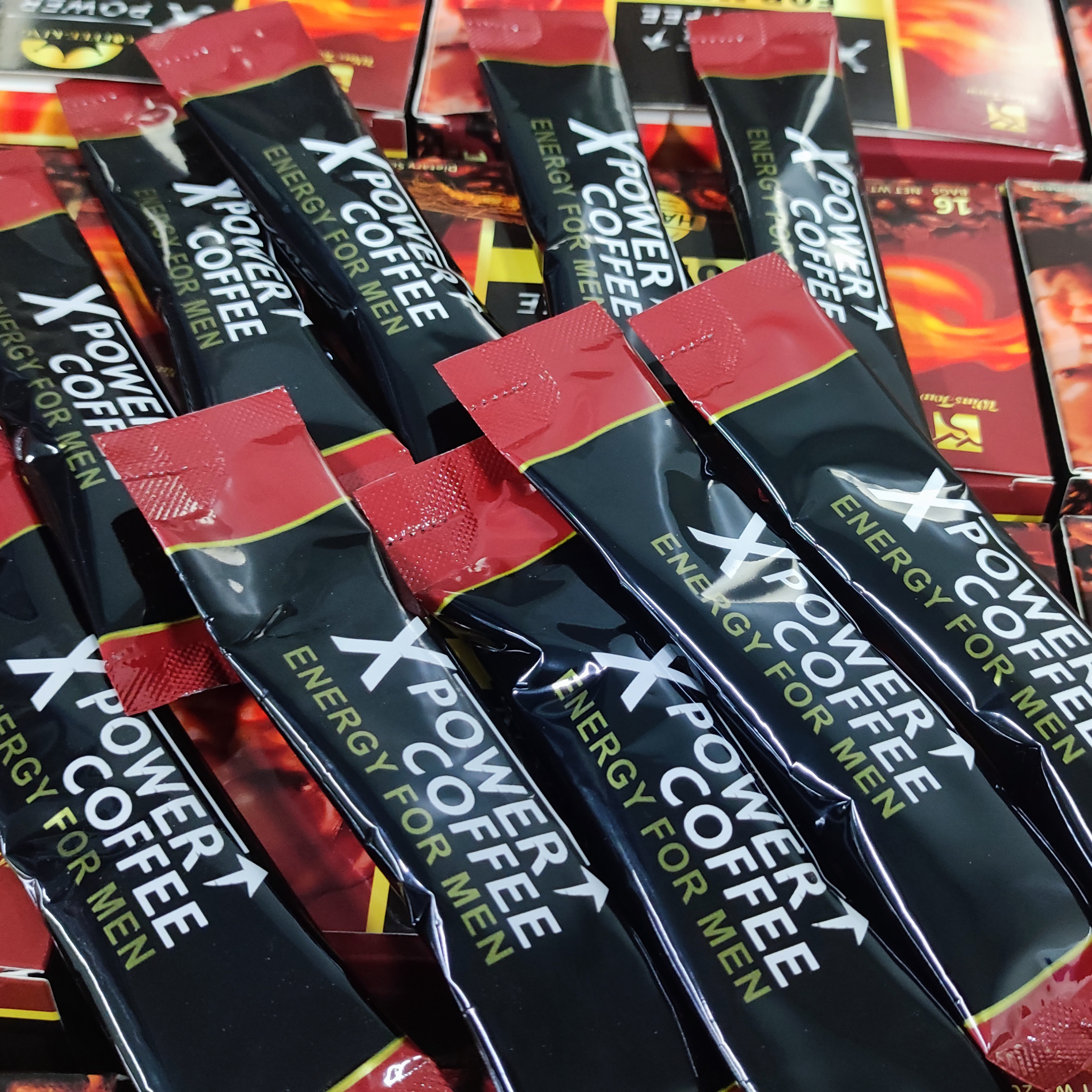 OEM Man X Power Coffee - Herbal Instant Black Maca Coffee for