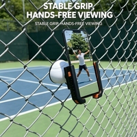 Clip portable avec filet d'isolation magnétique creux pour fixation de téléphone portable, idéal pour la prise de vue vidéo panoramique.