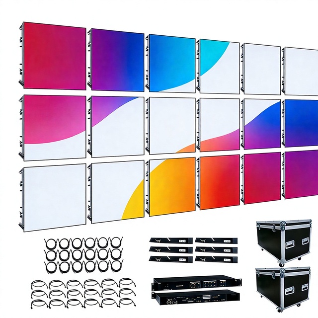 HD 4K LED Video Wall Indoor/Outdoor P3.91 Rental Events Stage Background Modular Display HDR10+/IP65 Waterproof 5000cd
