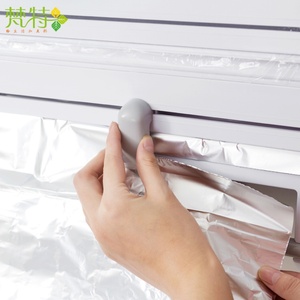 Factory Outlet Multi-function <b>Kitchen</b> Foil Paper Adhesive Tape Garbage Bag Plastic Wrap Holder Adjustable Storage Cutting <b>Rack</b> - Product Image 4