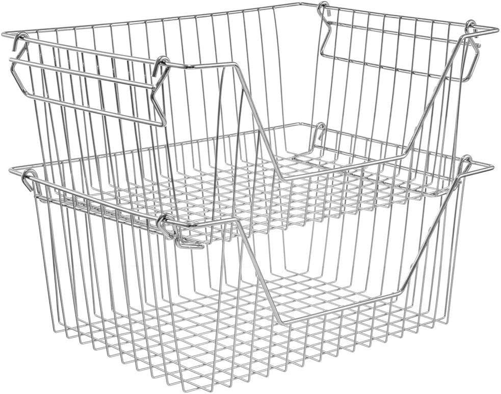 汎用性の高い冷凍庫用ワイヤーバスケットで、効率的なホーム