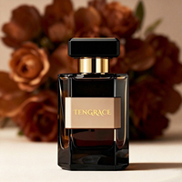 Flacon de parfum vide de haute qualité 30ml 50ml 100ml Boîte de parfum noire Emballage Flacon pulvérisateur de parfum unique
