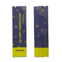 Joint à dos en aluminium avec impression numérique personnalisée, pièces, emballage en plastique pour petit sucre, miel et poudre de boisson, sacs d'échantillon