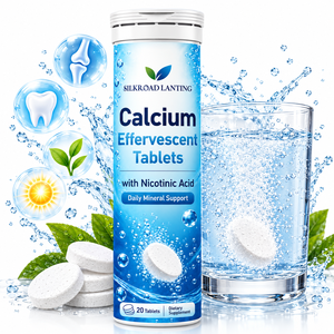 Tabletas Efervescentes de Calcio OEM con Ácido Nicotínico, 20 Unidades, Suplemento Mineral Diario para el Soporte Óseo, de Fábrica - Product Image 1